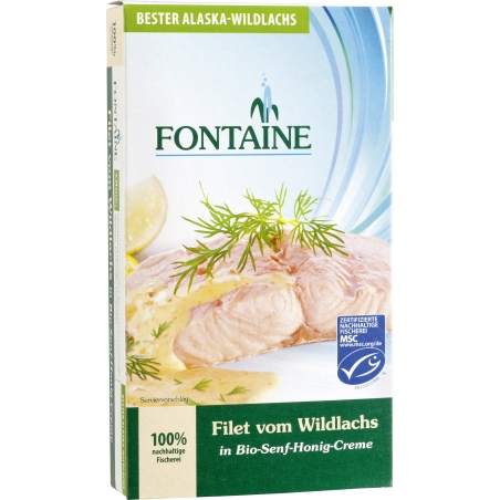 Fontaine Wildlachsfilet in Senfcrème