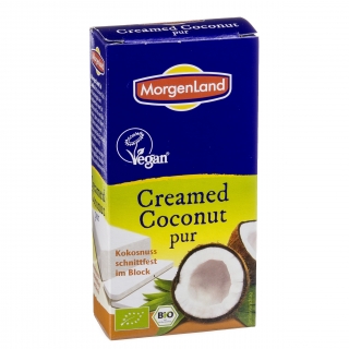 Morgenland Bio Creamed Coconut pur Kokosnuss schnittfest
