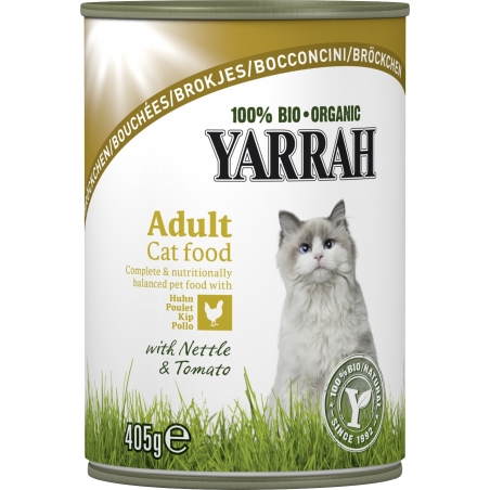 Yarrah Katzenfutter Bio Brocken Huhn