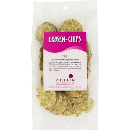 Ruschin Makrobiotik Bio Erbsen-Chips glutenfrei