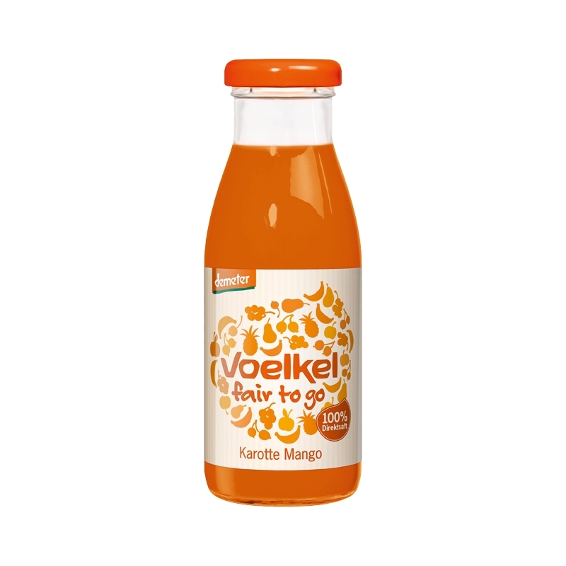 Voelkel Bio Demeter fair to go Karotte Mango