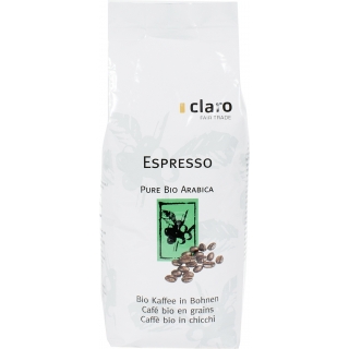 Claro Fair Trade Bio Kaffee Espresso Bohnen