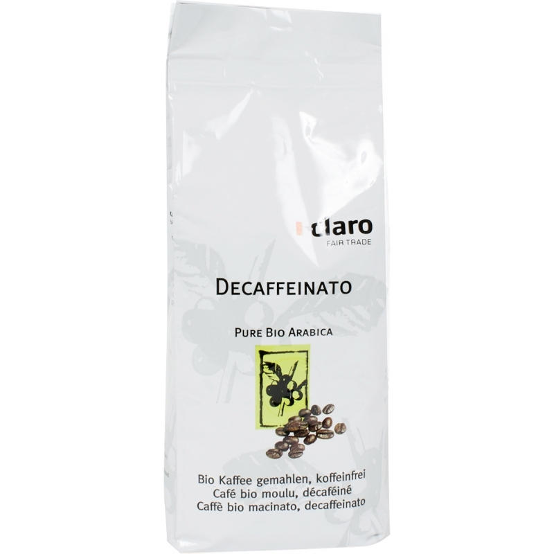 Claro Fair Trade Bio Kaffee Decaffeinato gemahlen