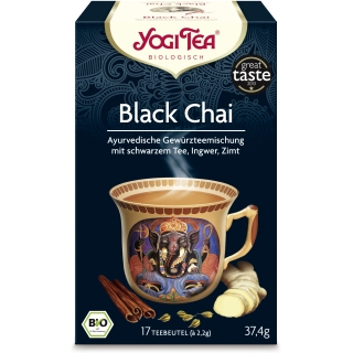 Yogi Tea Bio Gewürztee mit Schwarztee Black Chai