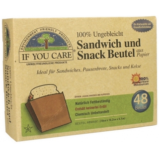 if you care Sandwich und Snack Beutel