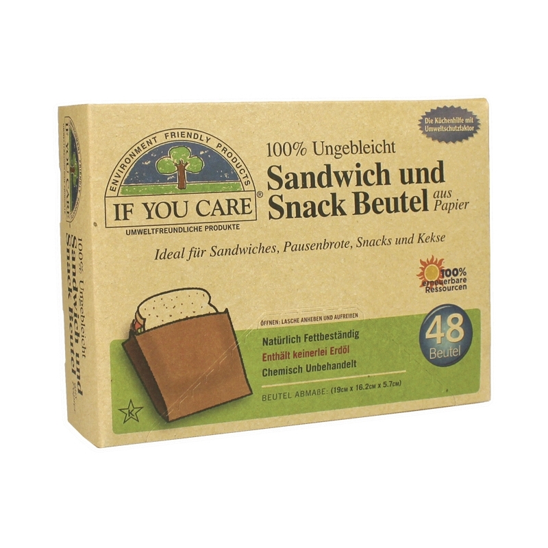 if you care Sandwich und Snack Beutel