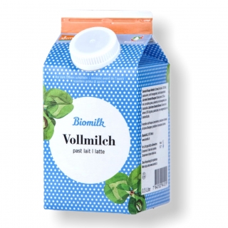 Milch Bio Demeter Vollmilch 3.8% Fett 0.5l - Besonders schonend zubereitet und schmeckt mit min. 3.8% Fettanteil besonders lecke