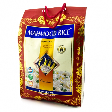Mahmood Reis - Indian premium Sella Reis 5kg - Mahmood Reis klebt nicht, bleibt körnig und passt ideal zu fernöstlichen Gerichte