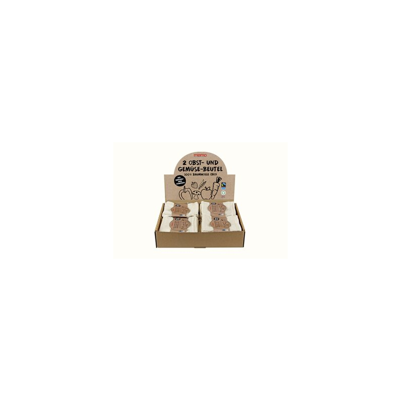Memo - Display Obst&Gemüse Beutel 2erPack