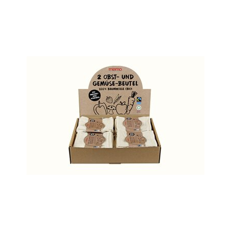 Memo - Display Obst&Gemüse Beutel 2erPack