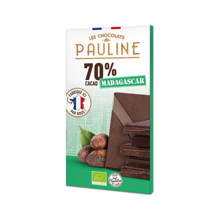 Les Chocolats de PAULINE - Dark Chocolate70% Madag. Pauline
