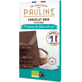 Les Chocolats de PAULINE - Dark Chocolate70% sea salt Pauline