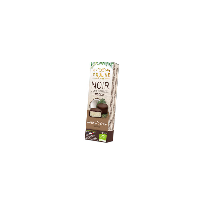 Les Chocolats de PAULINE - Coconut Bites DarkChocolate Pauline