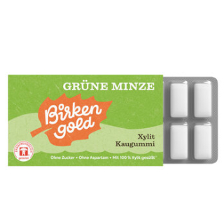 Birkengold - Kaugummi Grüne Minze Birkengold