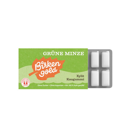 Birkengold - Kaugummi Grüne Minze Birkengold