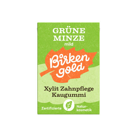 Birkengold - Zahnpfl.Nat.kaugummi Gr.Minze Birke