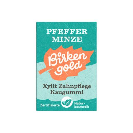 Birkengold - Zahnpfl.Nat.kaugummi Pfef.minzBirke