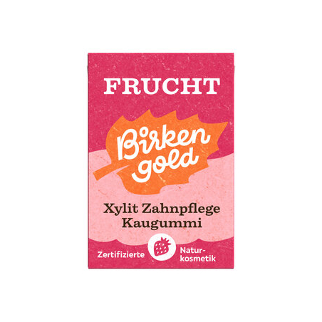 Birkengold - Zahnpfl.Nat.Kaugummi Frucht konBirk