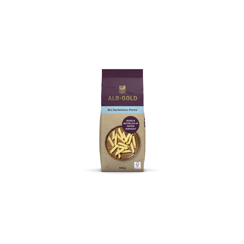 AlbGold - Hartweizen Penne (Papier) AlbGold