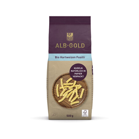 AlbGold - Hartweizen Fusilli (Papier) AlbGold